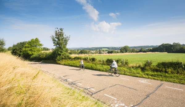 Fietsers in het Heuvelland