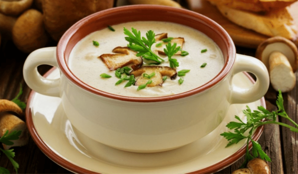 Creamy mushroom soup