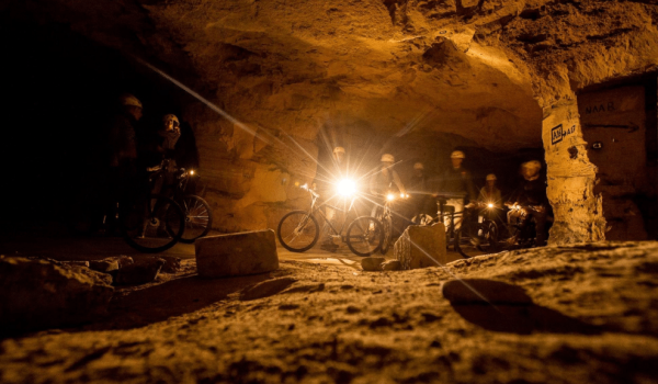 Mountainbiken onder de grond 