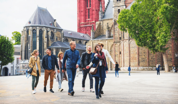 Wandelen op het Vrijthof